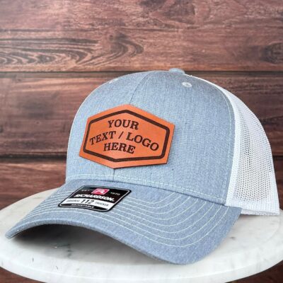 Custom Leather Patch Trucker Hat
